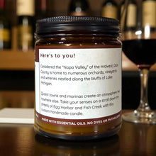 Load image into Gallery viewer, Door County Cherry Wine Candle – Cherry Wine Soy Candle (Cherry, Apple, Oak)