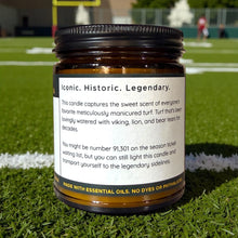 Load image into Gallery viewer, Freshly Mowed Tundra Candle – Green Bay Fresh Cut Grass Soy Candle for Green Bay Packer fans