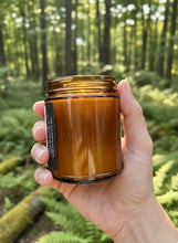 Load image into Gallery viewer, Soy candle in amber jar